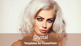  Presentation with old style vintage postcard - Amazing slide deck having portrait of young beautiful platinum backdrop and a coral colored foreground