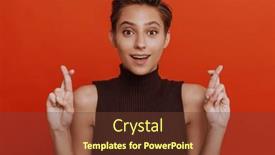  Presentation with hopeful - Slides having portrait-of-young-beautiful-short background and a tawny brown colored foreground