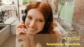  Presentation with music headphones - 