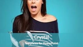  Presentation with fishes - Theme featuring portrait of young girl cooking unruly fishes on pan over blue background background and a teal colored foreground