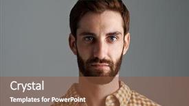  Presentation with ginger - Amazing slides having portrait of young hipster man backdrop and a tawny brown colored foreground