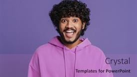  Presentation with indian - Slide deck enhanced with portrait-of-young-indian-handsome background and a coral colored foreground