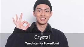  Presentation with black man - Audience pleasing slide deck consisting of portrait-of-young-man-wearing backdrop and a dark gray colored foreground