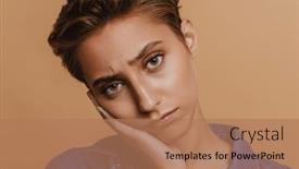  Presentation with woman sad - 