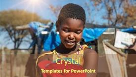  Presentation with african sunset - Slides with portrait-of-young-village-african background and a tawny brown colored foreground