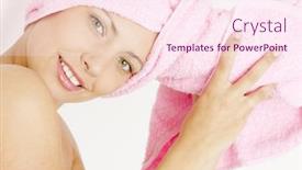  Presentation with turban - Amazing PPT layouts having portrait-of-young-woman-wearing backdrop and a pink colored foreground