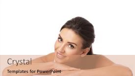  Presentation with skin - Slides enhanced with portrait-of-young-woman background and a coral colored foreground