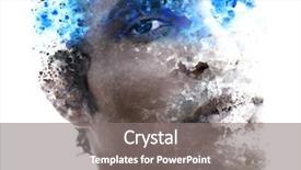  Presentation with artwork - Theme consisting of portrait photography blends background and a gray colored foreground