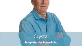  Presentation with old man - Slide deck having portrait-picture-of-confident-old background and a teal colored foreground