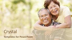  Presentation with senior asian - Amazing PPT layouts having portrait senior asian couple backdrop and a lemonade colored foreground