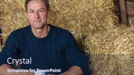  Presentation with tea coffee - Slide deck consisting of portrait-shot-of-an-attractive background and a navy blue colored foreground