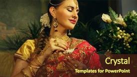  Presentation with portrait of indian macaque monkey - Cool new slide set with portrait smiling of beautiful indian backdrop and a tawny brown colored foreground