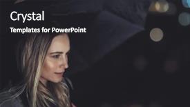  Presentation with rain and dark - Colorful slides enhanced with rainfall - portrait of a beautiful blond backdrop and a dark gray colored foreground