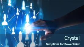  Presentation with world map - Amazing PPT theme having portraits and a world map backdrop and a ocean colored foreground