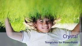  Presentation with hands down - Audience pleasing presentation design consisting of portraits of happy kids playing upside down outdoors in summer park walking on hands backdrop and a lemonade colored foreground