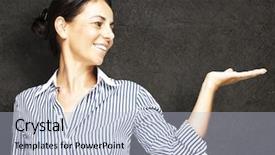  Presentation with aged - Cool new presentation theme with portrate - portrat of a middle aged backdrop and a light blue colored foreground