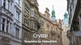  Presentation with baroque - Theme featuring poditray - buildings in baroque style background and a gray colored foreground