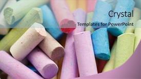  Presentation with crayons - Audience pleasing presentation consisting of poditray - colorful crayons for drawing backdrop and a  colored foreground