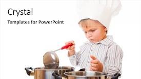  Presentation with cute japan cartoon - PPT theme having poditray - funny cute boy is portraying background and a white colored foreground