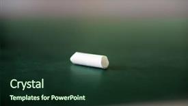  Presentation with chalk - Slides featuring poditray - piece of white chalk background and a tawny brown colored foreground