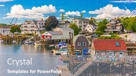  Presentation with usa - Slides enhanced with portsmouth-new-hampshire-usa-bait background and a light blue colored foreground