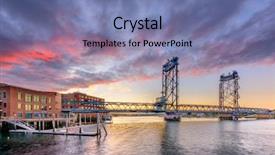  Presentation with memorial - PPT theme having waterway - portsmouth new hampshire usa background and a seafoam green colored foreground