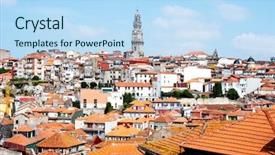  Presentation with panoramic - Amazing presentation theme having portugal highlighting the torre dos backdrop and a light blue colored foreground