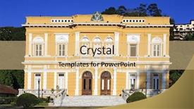  Presentation with ancient forbidden city - Colorful presentation theme enhanced with portuguese colonies - ancient imperial city of petropolis backdrop and a  colored foreground