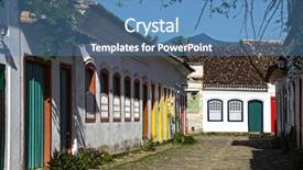  Presentation with rio negro river - Slide set featuring portuguese colonies - paraty rio de janeiro background and a teal colored foreground