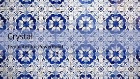  Presentation with tile - PPT layouts enhanced with portuguese painted tin-glazed ceramic background and a light blue colored foreground