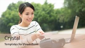  Presentation with pos - PPT layouts enhanced with pos terminal with credit card background and a lemonade colored foreground