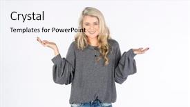  Presentation with fighter jet model - Amazing slide deck having posing in a studio environment backdrop and a  colored foreground