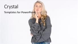  Presentation with my role model - PPT layouts having posing in a studio environment background and a  colored foreground