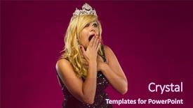  Presentation with scenery environment sunrise beam - PPT theme consisting of posing in a studio environment background and a violet colored foreground