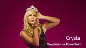  Presentation with scenery environment sunrise beam - Audience pleasing presentation theme consisting of posing in a studio environment backdrop and a violet colored foreground