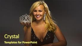  Presentation with scenery environment sunrise beam - Amazing presentation theme having posing in a studio environment backdrop and a tawny brown colored foreground