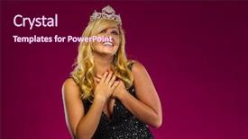  Presentation with scenery environment sunrise beam - Amazing PPT theme having posing in a studio environment backdrop and a wine colored foreground