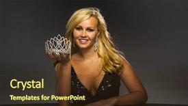  Presentation with queen - Cool new presentation theme with posing in a studio environment backdrop and a  colored foreground