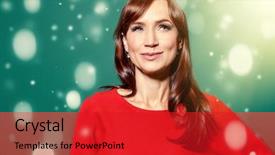  Presentation with wind energy close up portrait - Amazing theme having posing over the green backgound backdrop and a  colored foreground