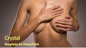  Presentation with sexy - Beautiful presentation featuring posing topless concealing her nipple backdrop and a tawny brown colored foreground