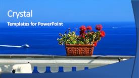  Presentation with coast - Colorful PPT layouts enhanced with positano on the amalfi coast italy europe backdrop and a light blue colored foreground