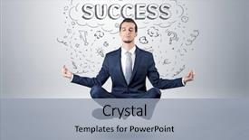  Presentation with yoga - PPT theme with position and meditates with doodle background and a light gray colored foreground