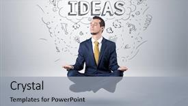  Presentation with yoga - Slides with position and meditates with doodle background and a light gray colored foreground
