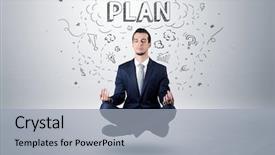  Presentation with yoga - Amazing slide set having position and meditates with doodle backdrop and a light gray colored foreground