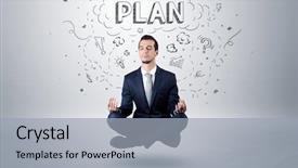  Presentation with yoga - Colorful presentation theme enhanced with position and meditates with doodle backdrop and a light gray colored foreground