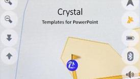  Presentation with gps - Colorful PPT layouts enhanced with position holders - gps display screen backdrop and a  colored foreground