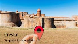  Presentation with anatomical position - Presentation theme with positioning - closeup of a caucasian man background and a coral colored foreground