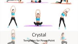  Presentation with positioning - Amazing PPT layouts having positioning - collage with beautiful young woman backdrop and a white colored foreground