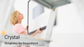  Presentation with picture frame - Cool new theme with positioning picture frame on wall backdrop and a lemonade colored foreground