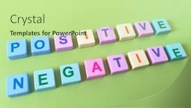  Presentation with positive words - PPT layouts enhanced with positive-and-negative-words background and a mint green colored foreground
